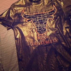 All gold and black street bullies shirt